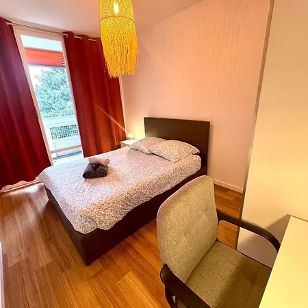 Apartment T5 Balcony Parking 10 Min Eurexpo -stade-ldlc Bron